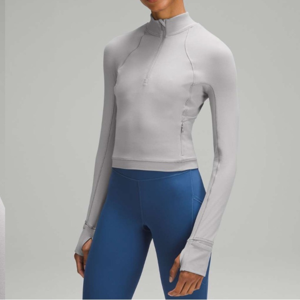 Lululemon It’s Rulu Cropped 1/2 Zip Long Sleeve